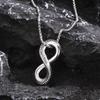 Vnox Винтажный цвет Подвеска-ожерелье с символом бесконечности и змеиным узором Персонализированное животное-воротник в форме восьмерки Ювелирные изделия