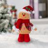 Пряничный человечек, рождественские украшения, плюшевая фигурка пряничного человечка, рождественские украшения для каминного стола