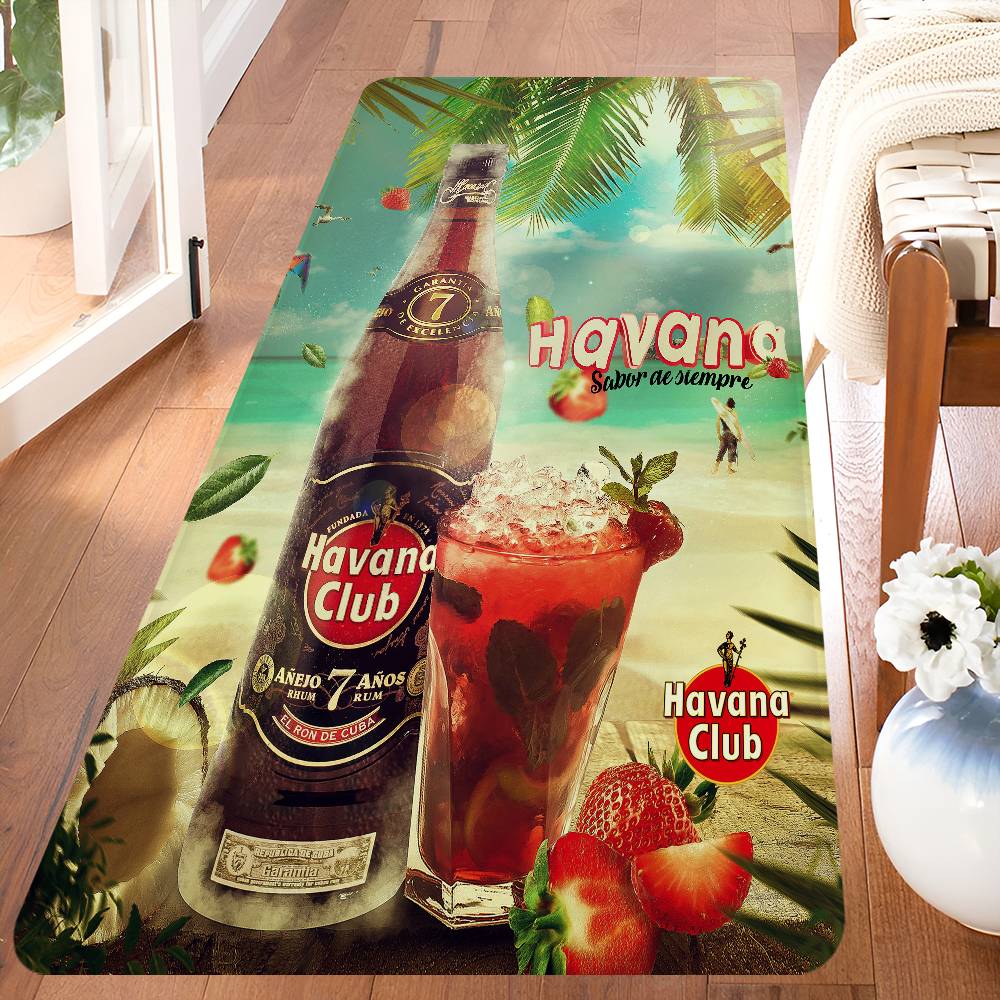 H-Havana C-Club Floor Mat Non-Slip Laundry Room Mat Laundry Decor Balcony Child Living Room Bedside Mats