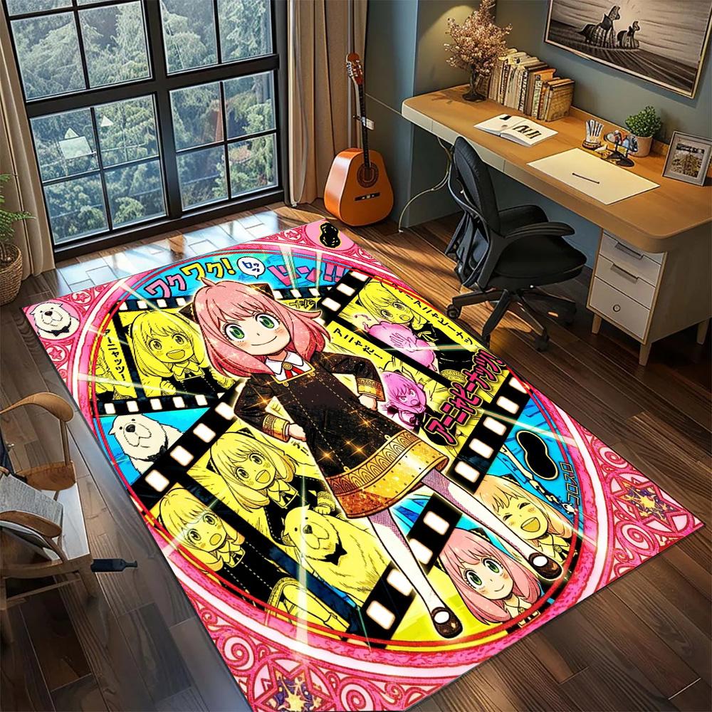 Anya Forger Non Slip Gamer Bedroom Large Area Washable Floor Mat Rug Carpet Home Decor.-TING