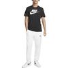 Nike Дышащая спортивная футболка с логотипом алфавита с круглым вырезом, мужские топы, черные DX1986-010