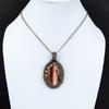 Драгоценный камень Red River Jasper из чистой медной проволоки, обернутый кулоном ручной работы