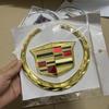 AARI1 1PCS for Cadillac Logo SRX ATS XTS 2021 2020 2019 2018 2017 Car Front Center Grille Emblem Rear Trunk Badge Sticker Accessories