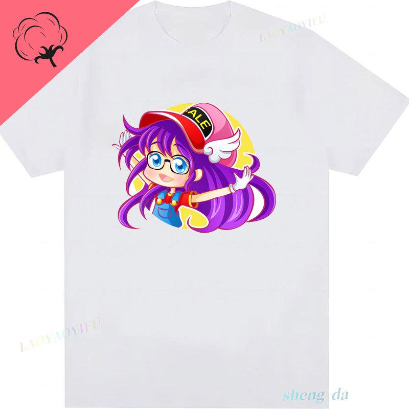 Arale Drslump Tee Tshirt Pure Cotton Graphic T Shirts Y2k Top Unisex Clothing