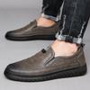 2024 New High Quality Outdoor Comfortable Fashion Soft Classic Driving Non-slip Flats Handmade Men Cowhide Leather Casual Shoes