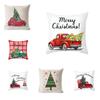 Cushion Cover Christmas Car Red Pillow Cover Bed Cushion Pillow Linen