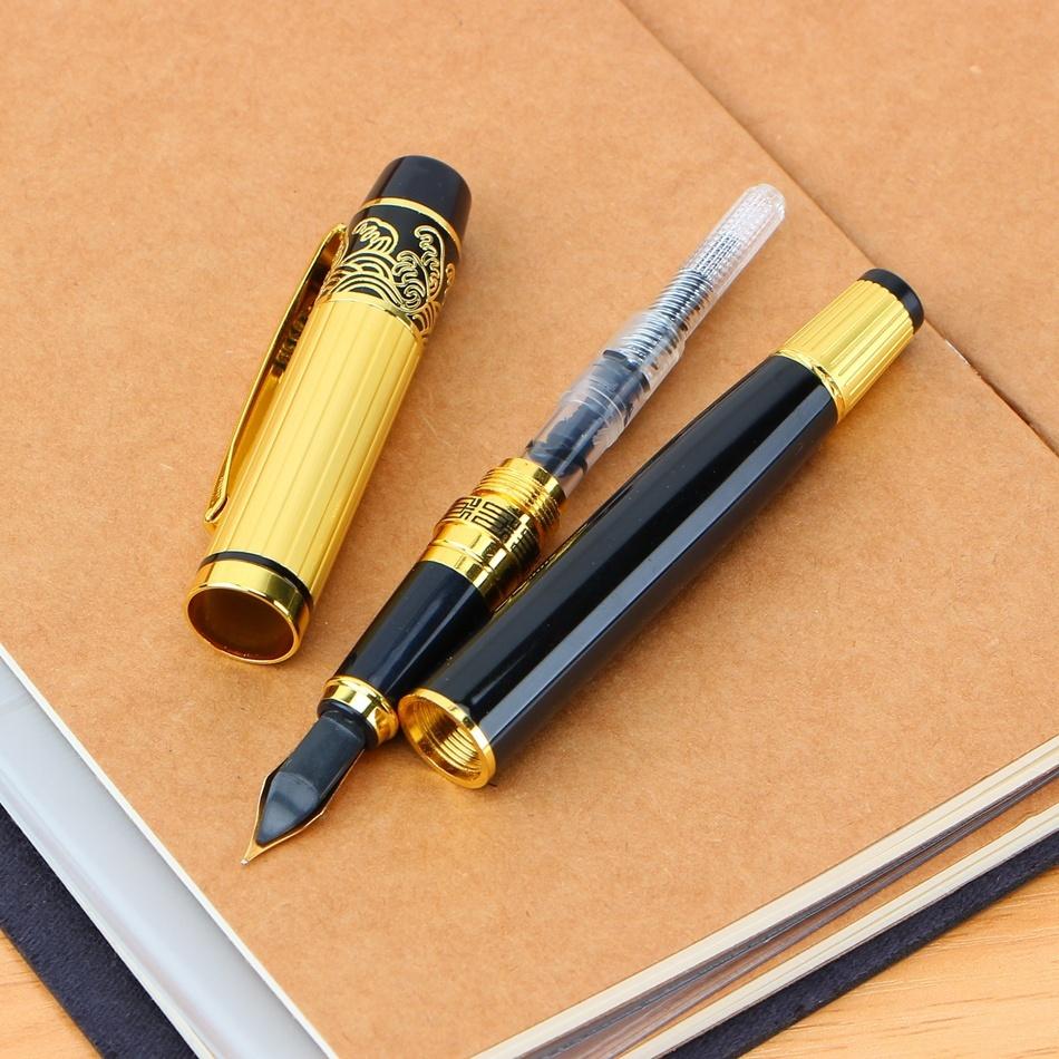 1PC 901 Metal Ink Bag Pen Student Calligraphy Eternal Pen Business Office Pen