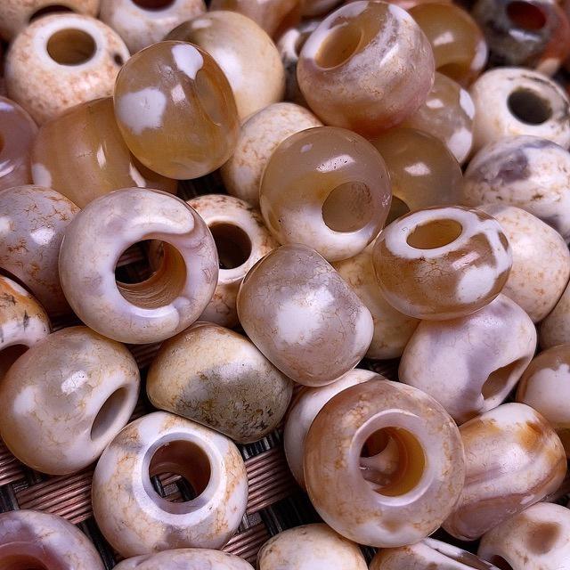 Натуральные нефритовые агатовые разделительные бусины-абаки для изготовления браслетов и подвесок своими руками