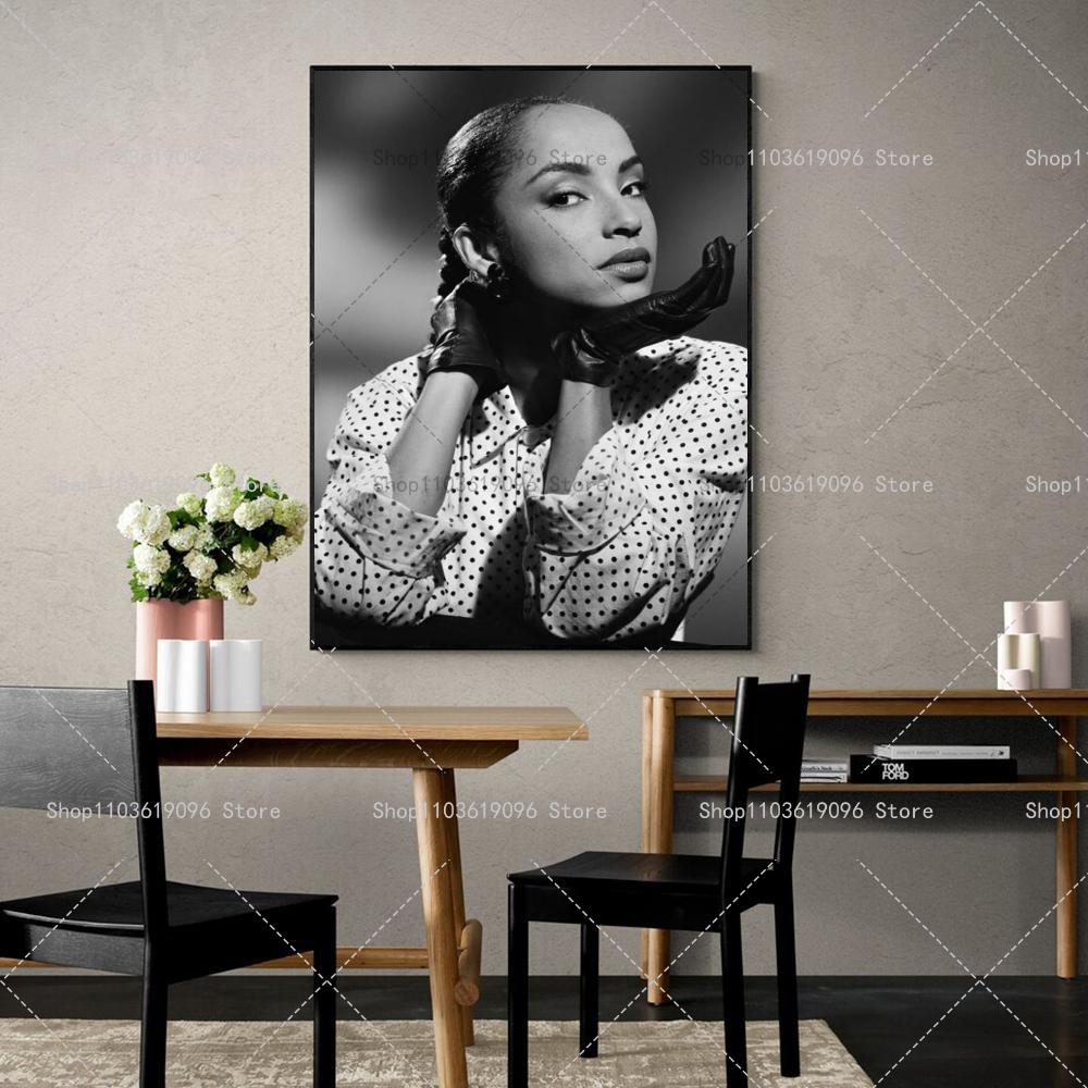 1 шт. Band Sade A-Adu Певица Самоклеящийся Художественный Постер Водонепроницаемая Бумажная Наклейка Кофейня Бар Комната Настенный Декор