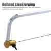 Coping Saw Heavy Duty Metal Hand Saw Fast Cutting Non-slip Hacksaw with 16 Replacement Steel Saw Blade Woodworking Tool Kit for Wood Metal Cutting