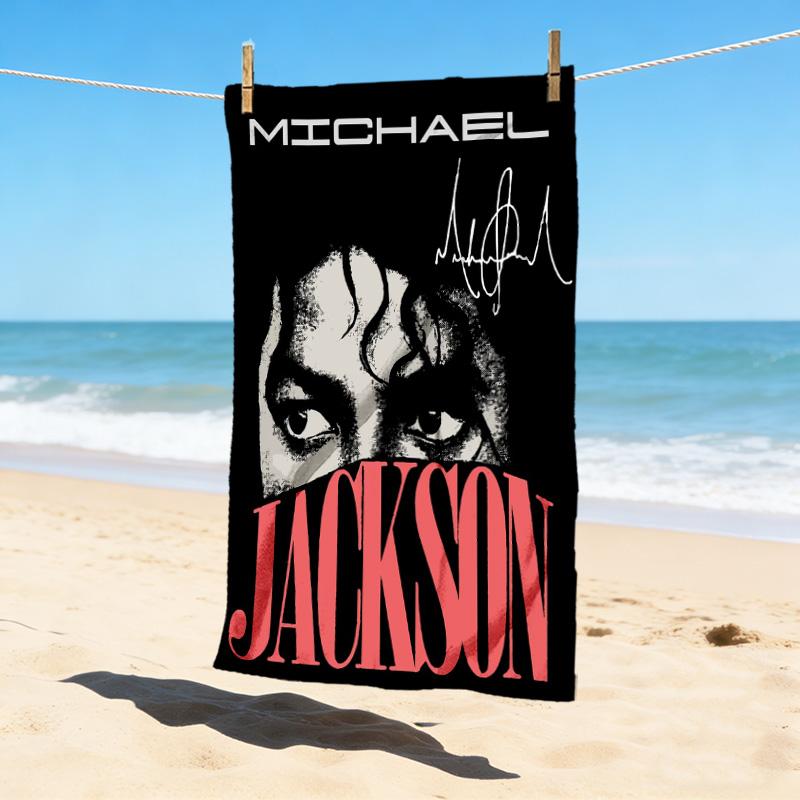 Michael Jackson Stylish Digital Printing Beach Towel Quickdrying Absorbent Blanket For Beach Pool Gym Travel