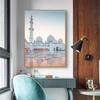 Исламская архитектура, пейзаж, холст, картина, печать плакатов, Аллах, религиозное настенное искусство, мусульманская мечеть, картина, украшение дома