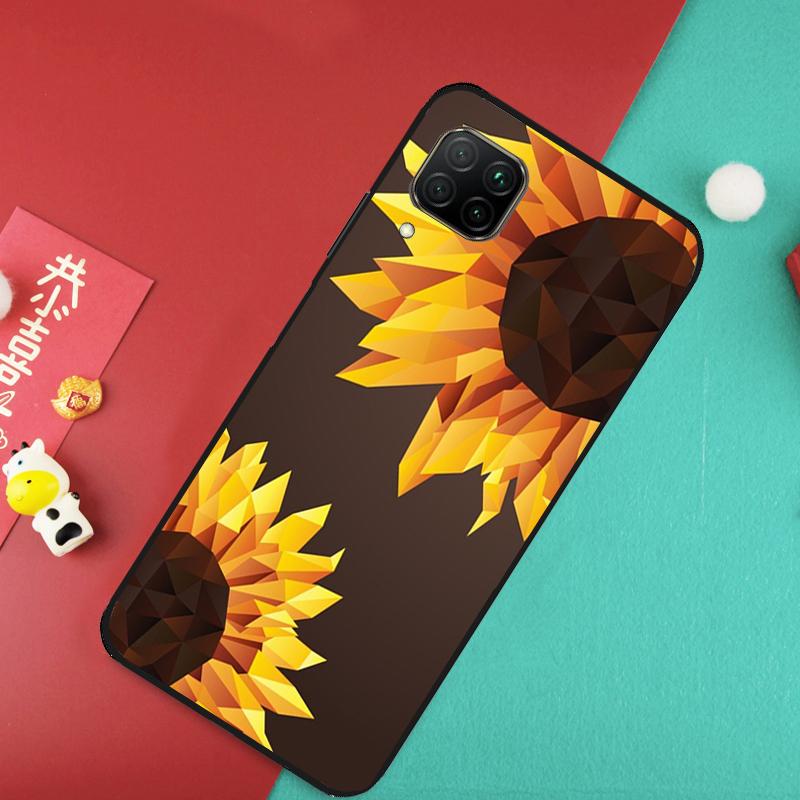 Подсолнух Для Huawei Nova 12S 9 10 SE 7i 8i 11i 12i Y60 Y61 Y70 Y72 Y73 Y90 Y91 P20 P30 P40 Lite Чехол