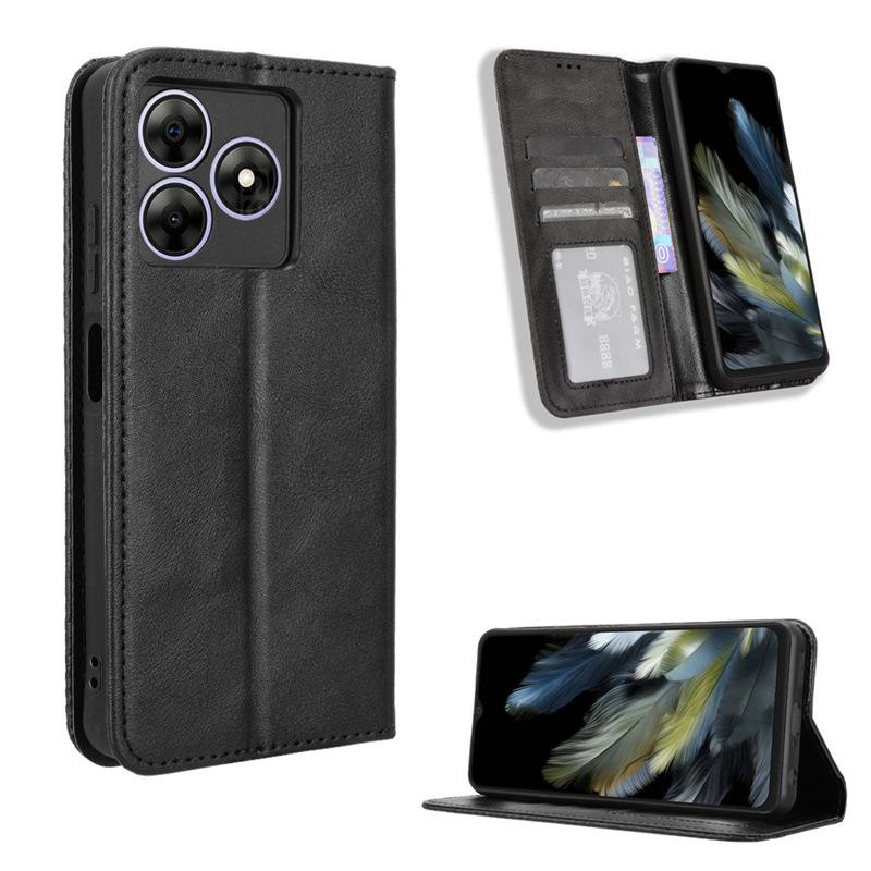 Кожаный флип-чехол для Blackview Wave 8 / Wave 8C PU Case [Flip Vintage Leather] Ударопрочный прочный ретро-чехол для телефона