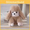 Cute Plushie Poodle Keychain Realistic Animal Shape Gift Backpack Decoration
