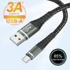 Быстрая зарядка USB C Кабель для передачи данных 3A для 17 16 15 Ipad Pro Samsung S26 Type C Carplay Провод Нейлоновая оплетка USB C Кабель