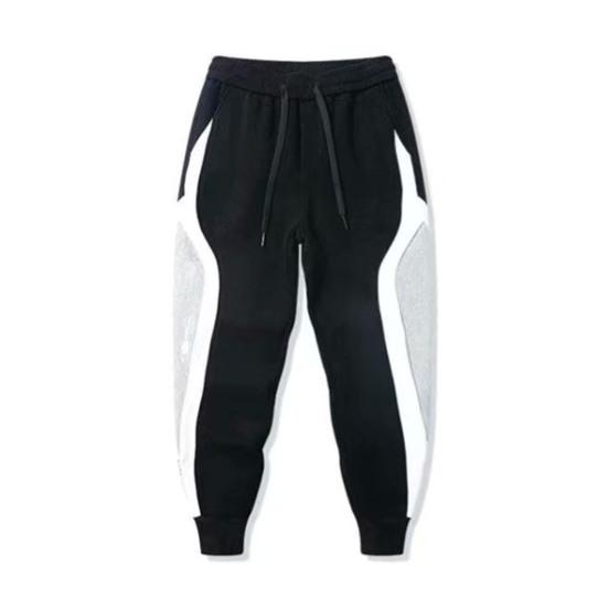 Большие размеры мужские спортивные брюки контрастного цвета с резинкой на щиколотке, свободные брюки с завязками на резинке и карманом для ежедневных упражнений