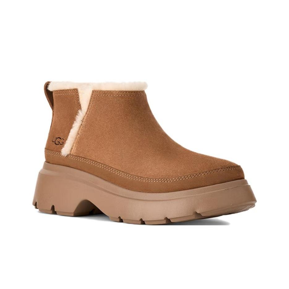 UGG Calimuze Ultra Mini Slip On Comfortable Fashion Snow Boots Women Boots Brown 1174495-CHE