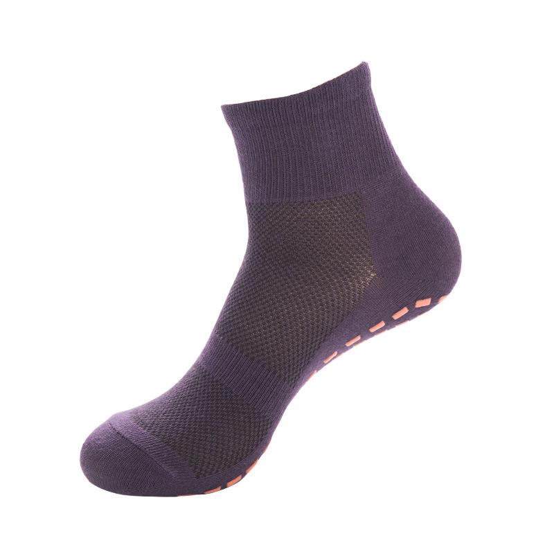 Non-slip Mesh Yoga & Trampoline Socks for Adults and Kids - Adhesive Dots for Playground and Early Education Activities