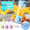 Portable Smoothie 2 Blades In 3D  Travel Personal With USB Rechargeable Batteries Household Fruit Mixer Detachable Cup USB Juicer Cup 380ml