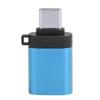 USB3.0 Female на TypeC Адаптер Конвертер Зарядка Данные OTG Растягивающийся HD Без Цепочки(Серебряный )