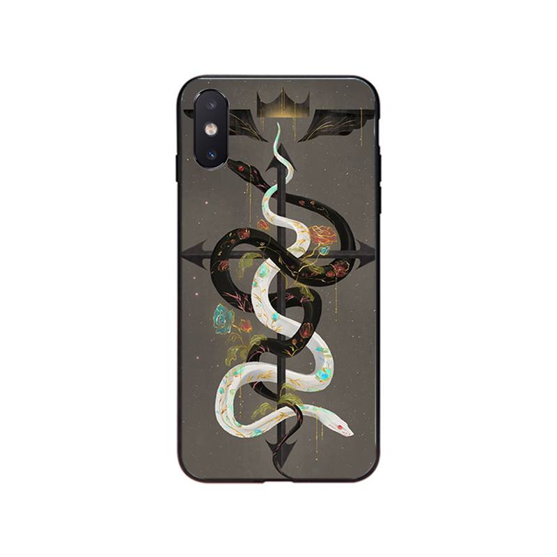 Чехол для телефона с изображением змеи и цветка для iPhone 13 12 11 Pro Max 13 12mini XS MAX X XR SE2 8 7 Plus
