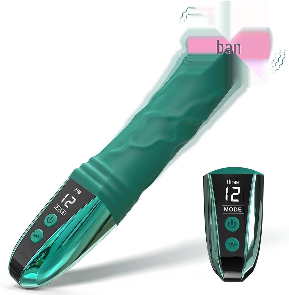 AV Digital Display Multi-Frequency Vibrator Stick & Anal Plug for Men and Women