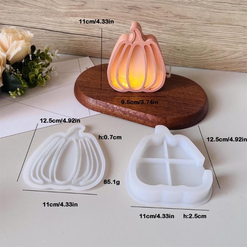 Halloween Pumpkins Silicone Mold Halloween Themed Making Mold For Art Craft Project Making Night Light