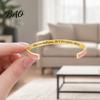 Colorful Metal Bracelets This Too Shall Pass Mantra Cuff Bracelet, Hidden Message Engarved Stylish Encouragement Accessory Inspirational Bangle