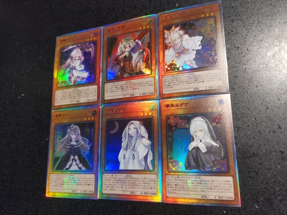 6 шт./комплект Сделай сам Yu-Gi-Oh!  Самоконтроль Сбор подписей Торговая Флеш-карта Аниме Мультфильм Подарок Игрушка