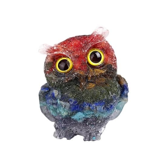 Modern Owl Figurine Fine Workmanship Waterproof Decorative