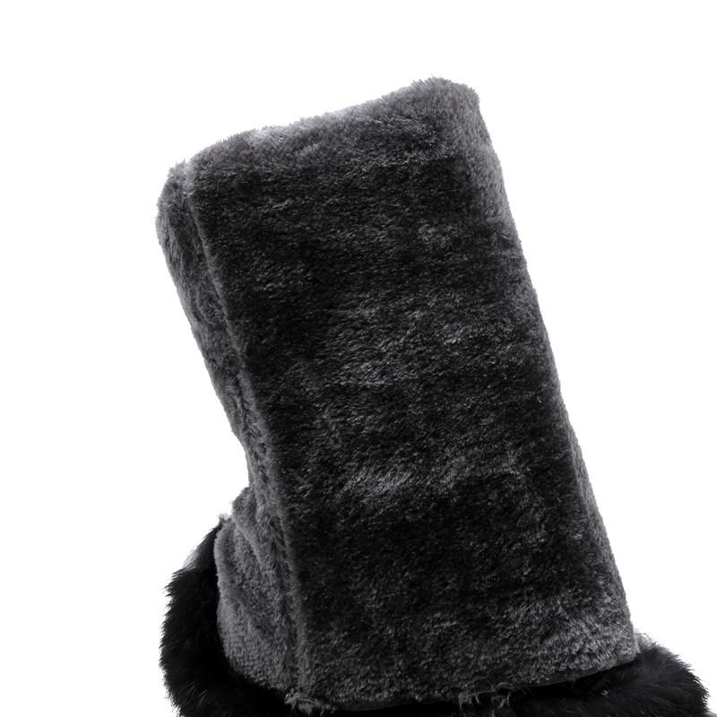 Теплые меховые плюшевые зимние сапоги женские зимние ботинки пуховые черные белые сапоги выше колена женские водонепроницаемые удобные длинные дождевые сапоги