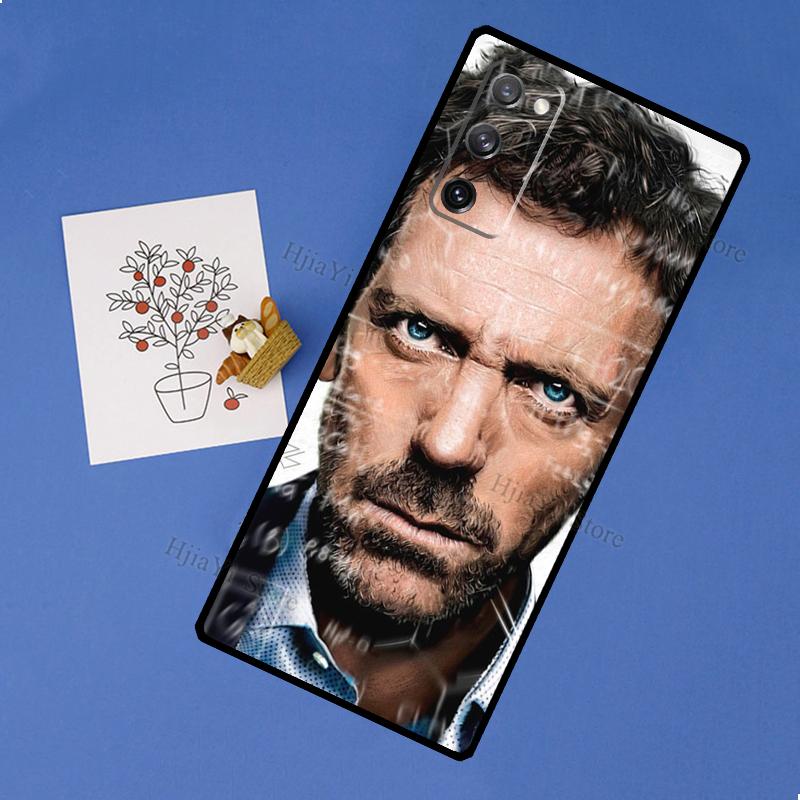 Чехол Dr House Хью Лори с таблетницей для Samsung Galaxy S23 Ultra S21 S20 FE S8 S9 S10 Note 10 Plus Note 20 S22 Ultra