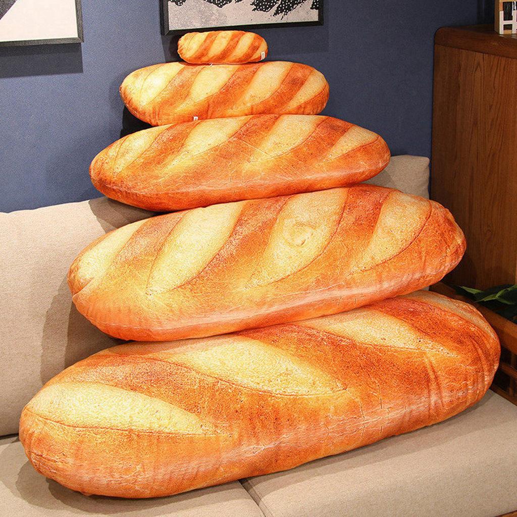20 см 3D имитация хлеба в форме мягкой поясничной подушки плюшевая мягкая игрушка