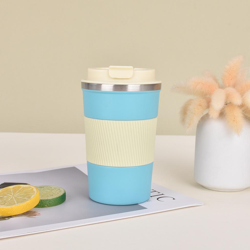 Latest Stainless Coffee Cup with Leather Case Double Insulated Cup Portable Business Office Gift Cup Durable Durable