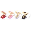 1Pc 1:12 Dollhouse Miniature Phone Model Retro Rotary Telephone For Doll Decor