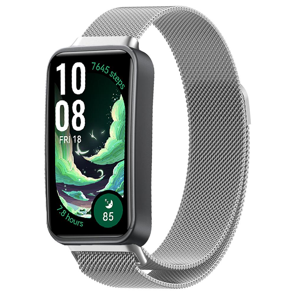 Миланская петля для Huawei Band 10 9 8 Магнитный металлический браслет из нержавеющей стали Ремешок Аксессуары для Huawei Band 11/11 Pro
