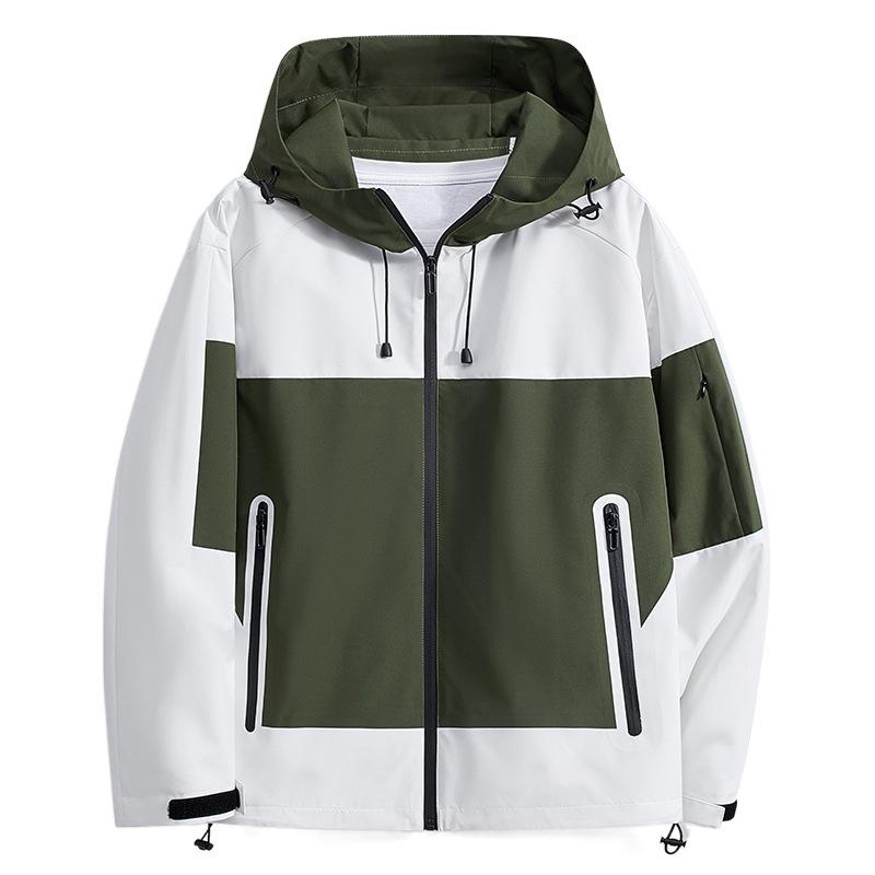 Мужские и женские осенние и зимние тонкие куртки с капюшоном, молодежная одежда контрастных цветов, ветрозащитные куртки для кемпинга на открытом воздухе, мужские