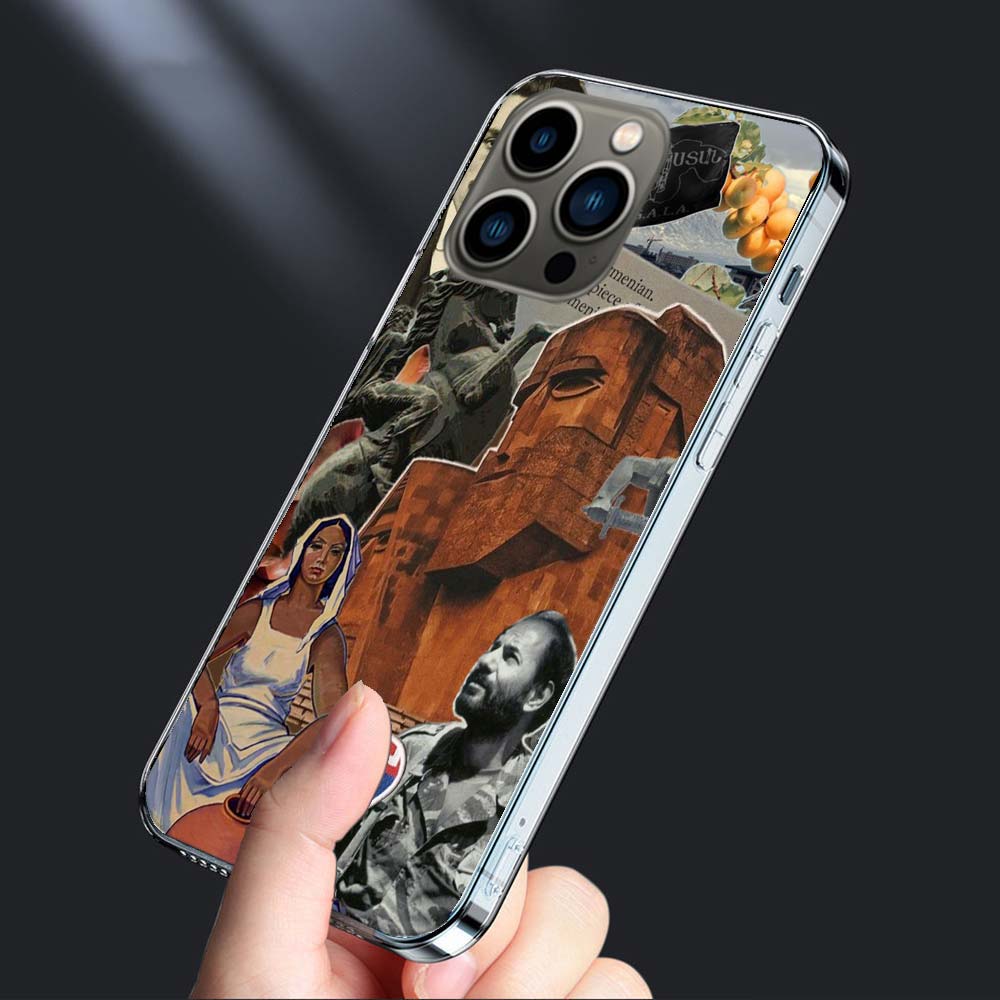 Флаг Армении Паспорт АРТ Чехол для телефона Для iPhone 16E 15 Pro 14 Plus 17E 16 17 Pro Max Air 11 12 13 Mini Ударопрочный Capa Милый C
