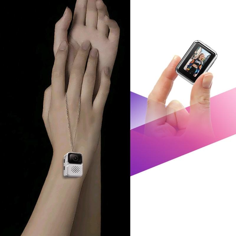 Thumb Necklace Camera 32GB Memory Card Compactly Wearable Keychain Camera For Photos Videos And Trendy Outfits Decors