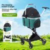 Luxury Lightweight Detachable Pet Stroller for Dogs and Cats - Perfect for Cross-Border Walks
