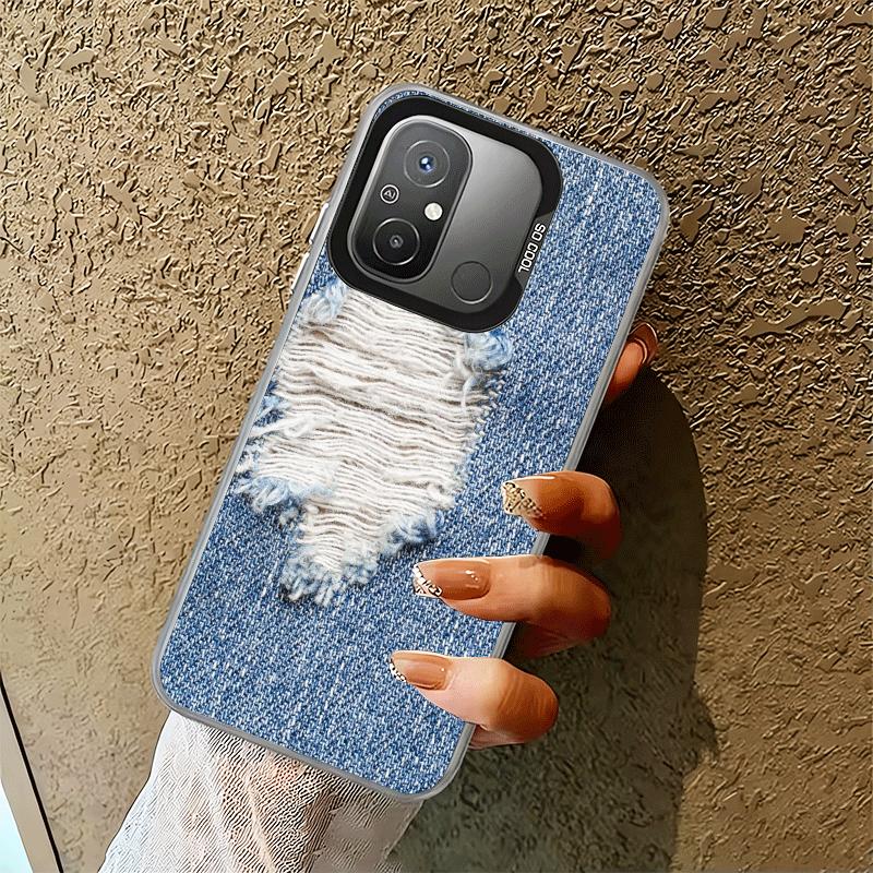 Retro Denim Pattern Soft Phone Case for Xiaomi Redmi 15C 15 14C 13C 12C Poco X5 X6 X7 Pro X3 F8 F7 Ultra M8 13 12 Cover Back She