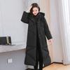Thickened Down Coat Women's Winter New Style Loose Cotton Coat Long Over Knee Cotton Coat