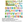 Yousheng Детский образовательный магнит на холодильник Алфавит Число Фрукт Животное Дошкольное обучение Дом Кухня Белая доска Шкафчик Холодильник Магнитный