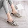 Fashion New Flat Women's Slippers 2024 Summer Sandals Fashion Striped Slides Butterfly Indoor Women Flip Flops  Plus Size 40 Shoes Women