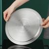 Reusable Pot Lids Stainless Steel Frying Pan Metal Lid Durable Bowl Cover