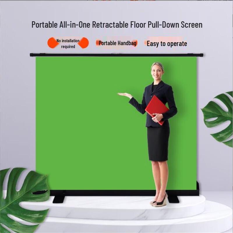 LC 2.0m Portable Pull-Up Blue/Green Chroma Key Backdrop