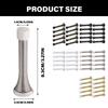 10Pcs Heavy Duty Spring Door Stopper with Rubber Bumper AntiCollision Wall Protector for Kitchen Bedroom Office