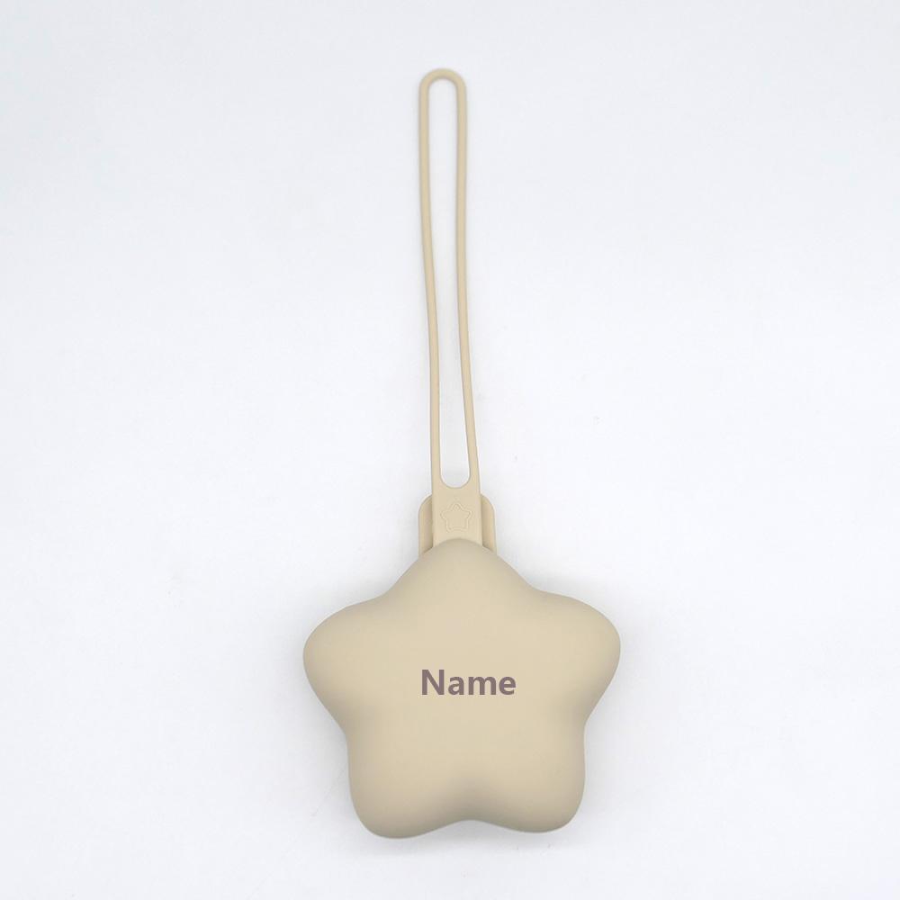 Бесплатная печать имени Подарок-сюрприз Ящик для хранения детских вещей Чехол для пустышки Силиконовая сумка Более продуманный и уникальный