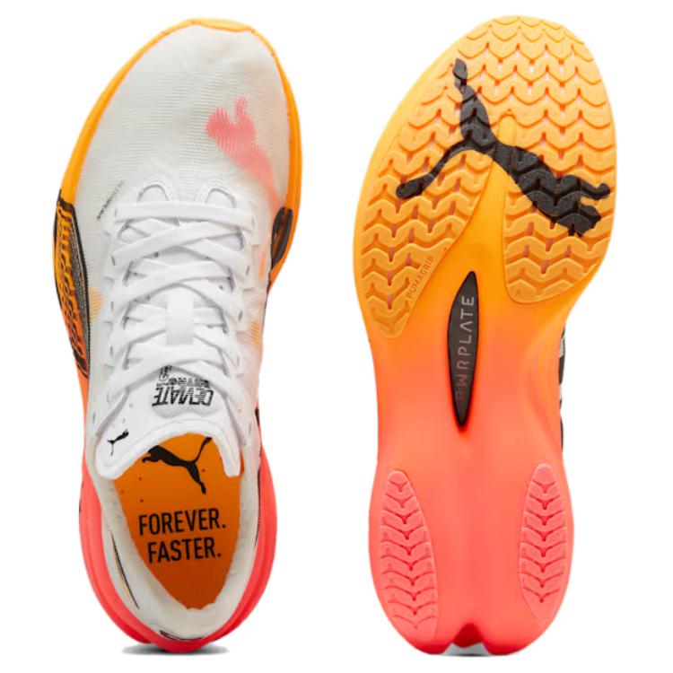 Puma Deviate Nitro Elite 3 Удобные Легкие Нескользящие Прочные Низкие Повседневные Кроссовки для Бега Женские кроссовки Белый Черный 310640-01